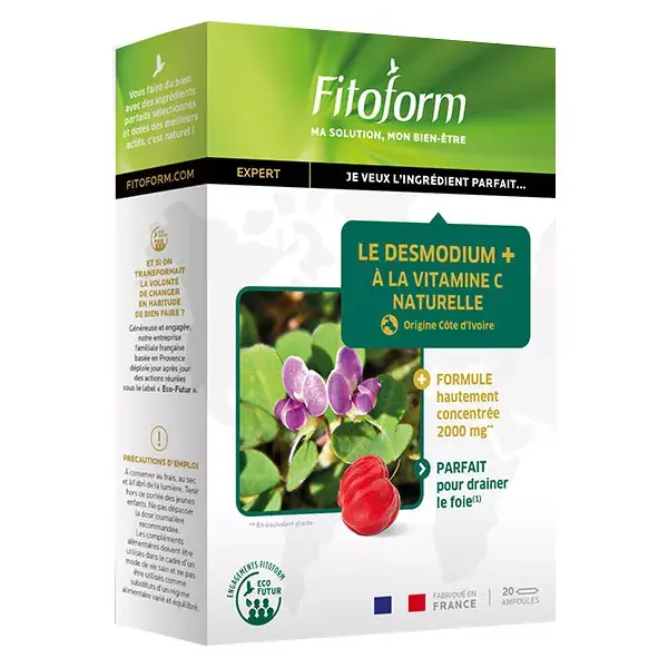Fitoform Le Desmodium+ à la Vitamine C Naturelle 20 ampoules
