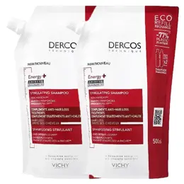 Vichy Dercos Technique Shampooing Energy+  2x Écorecharge 500ml