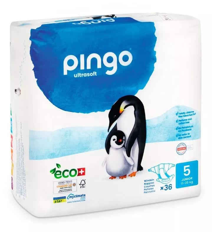 Pingo Pañales Ecológicos Junior T5 (11-25kg) 36 uds