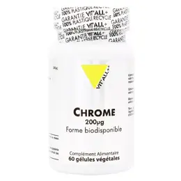 Vit'all+ Chrome 200µg 60 gélules végétales