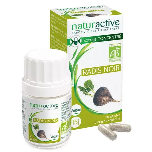 Naturactive Radis Noir Bio 30 gélules