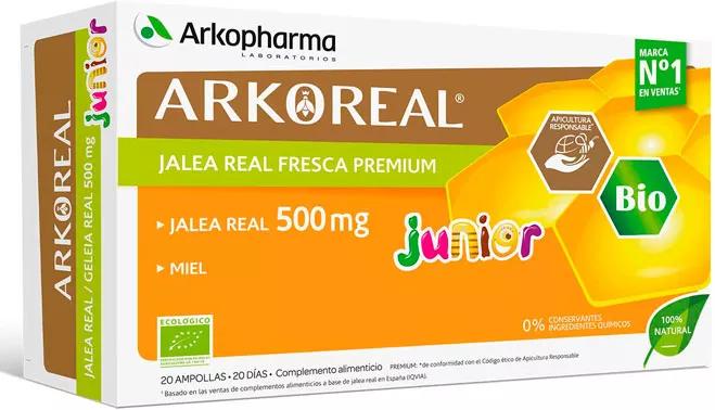 Arkopharma Arkoreal Jalea Real Junior BIO 500 mg 20 Ampollas 