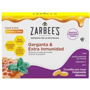 Zarbee&#39;s Throat and Extra Immunity 24 Lozenges