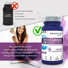 Granions 22 Vitamines Défenses Immunitaires 90 comprimés