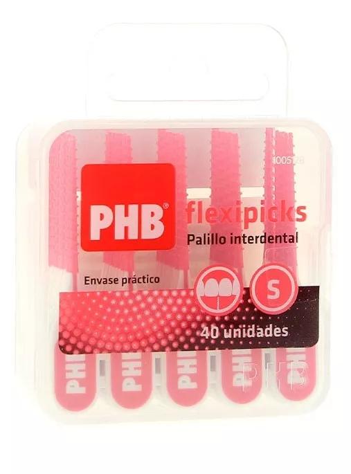 PHB Palillos Interde dentes Angulados Flexipicks Plus Tamanho S 40Uds