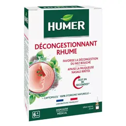 Humer Décongestionnant Rhume dès 12 ans Spray Nasal 20ml