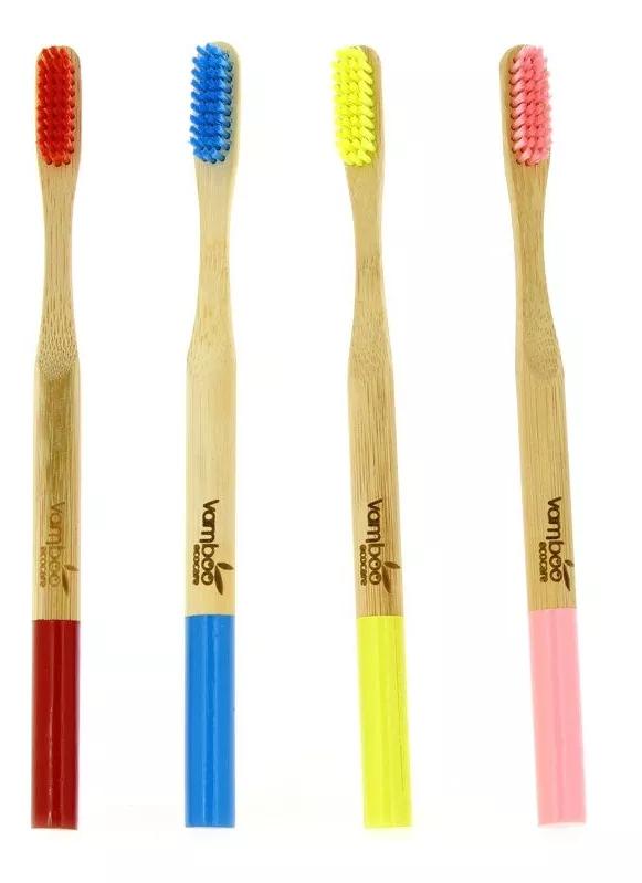 Brosse à dents dure Vamboo Rouge