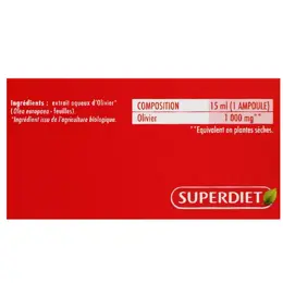 Superdiet Olivier Bio 20 ampoules