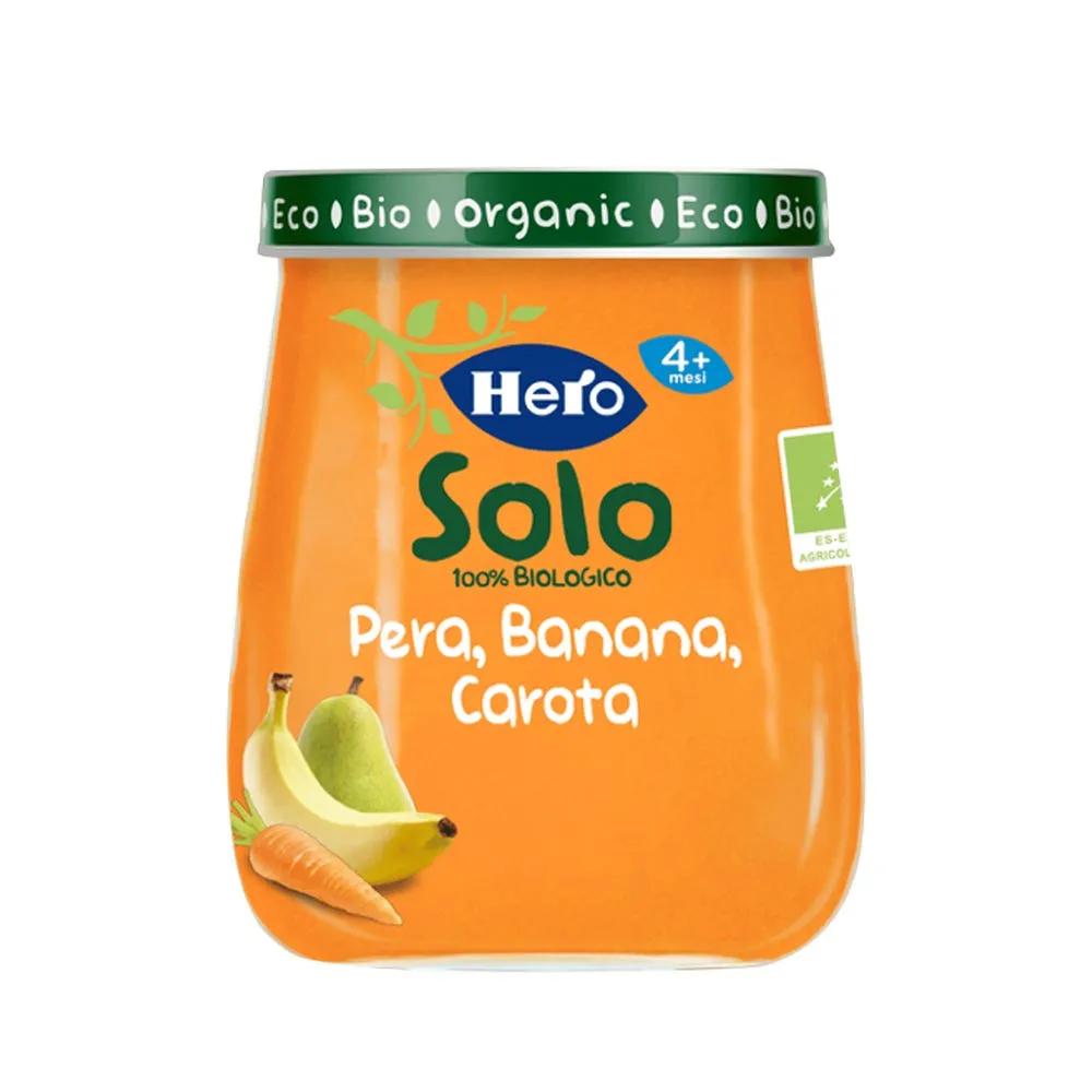 Hero Baby Omogeneizzato Pera Banana E Carota 100% Bio 120 g