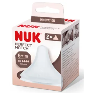 Nuk Perfect Match Silicone Nipple Universal Flow XL +6m 2 units