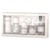 Suavinex Set Babyflaschen + Schnuller 0-6 Monate + Spender + Schnullerhalter + Bonhomia-Brosche Grau