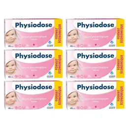 Laboratoires Gilbert Physiodose Sérum Physiologique Stérile Lot de 6 x 40 unités