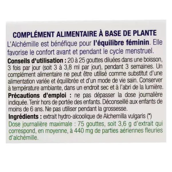 Ladrôme Extraits de Plantes Fraîches Alchemille Bio 50ml