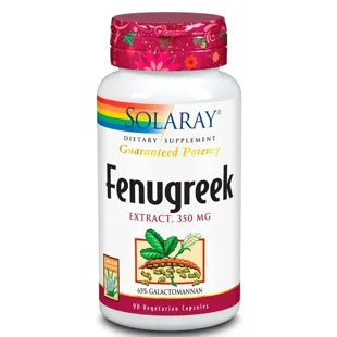 Fenugreek 350Mg Solaray 90 Vegetable Capsules
