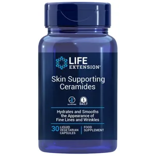 Life Extension Skin Supporting Ceramides 30 Vegetarian Liquid Capsules
