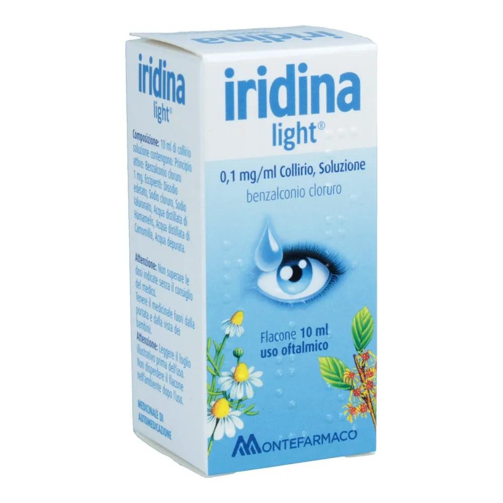 Iridina Light Gocce 0,01% Benzalconio cloruro Collirio 10 ml