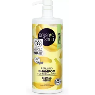Organic Shop Bananen- und Jasmin-Shampoo für normales Haar 1 Liter