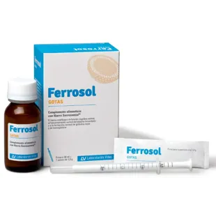 Viñas Ferrosol Laboratories Drops 30 ml + 1 Sachet 1.9 gr