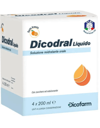 Dicodral Liquido Alimento Liquido Reidratante Orale 4x200 ml