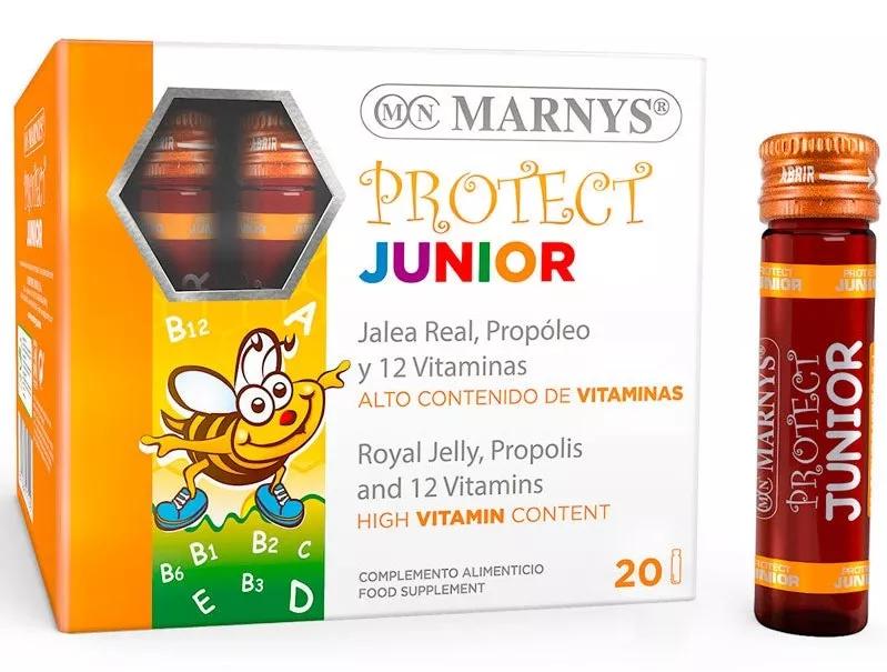 Protect Junior Gelée Royale + Propolis + 12 Vitamines Marnys 20 Flacons de 10 ml