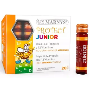 Protect Junior Gelée Royale + Propolis + 12 Vitamines Marnys 20 Flacons de 10 ml