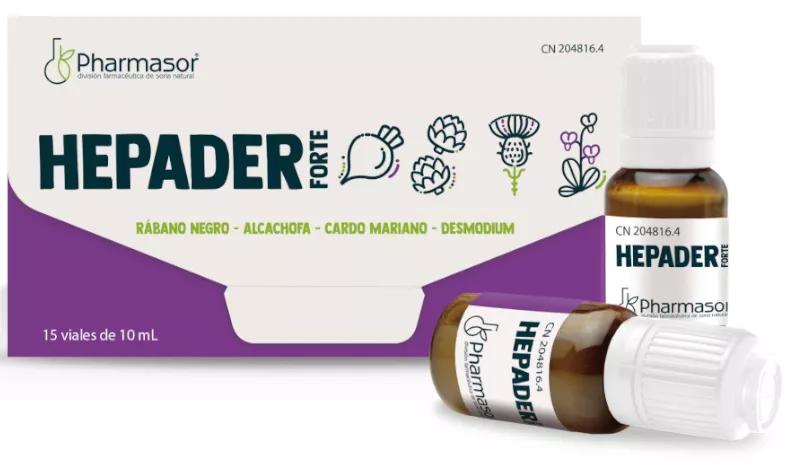 Soria Natural Pharmasor Hepader Forte 15x10ml Viales