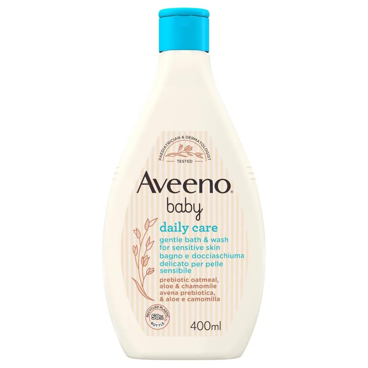 Aveeno Baby Daily Care Bagnodoccia Per Bagnetto Neonati Con Avena e Senza Sapone 400 ml