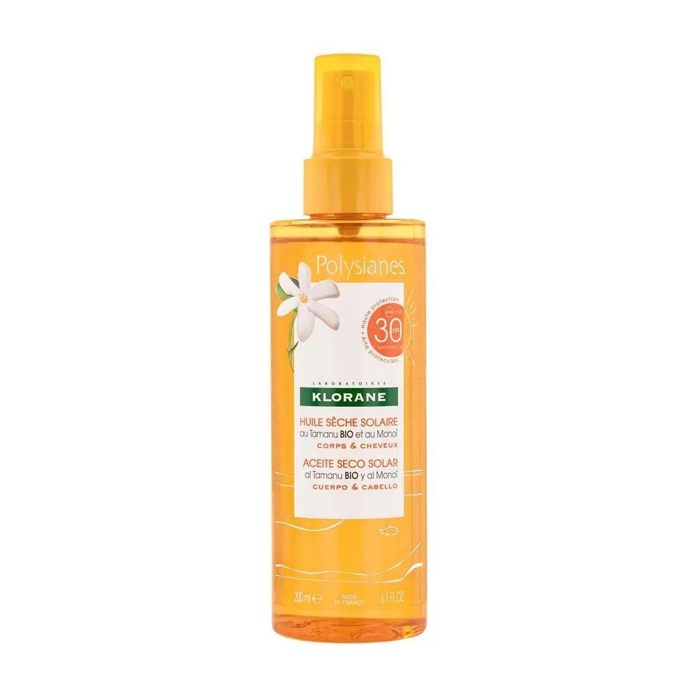 Klorane Polysianes Olio Secco Solare SPF 30 Corpo e Capelli  200 ml