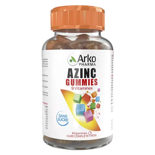 Arkopharma Azinc Adultes 9 Vitamines 60 gummies