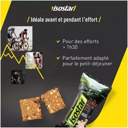 Isostar Cereal Max Energy Barre Énergétique Noisettes Chocolat 3 unités