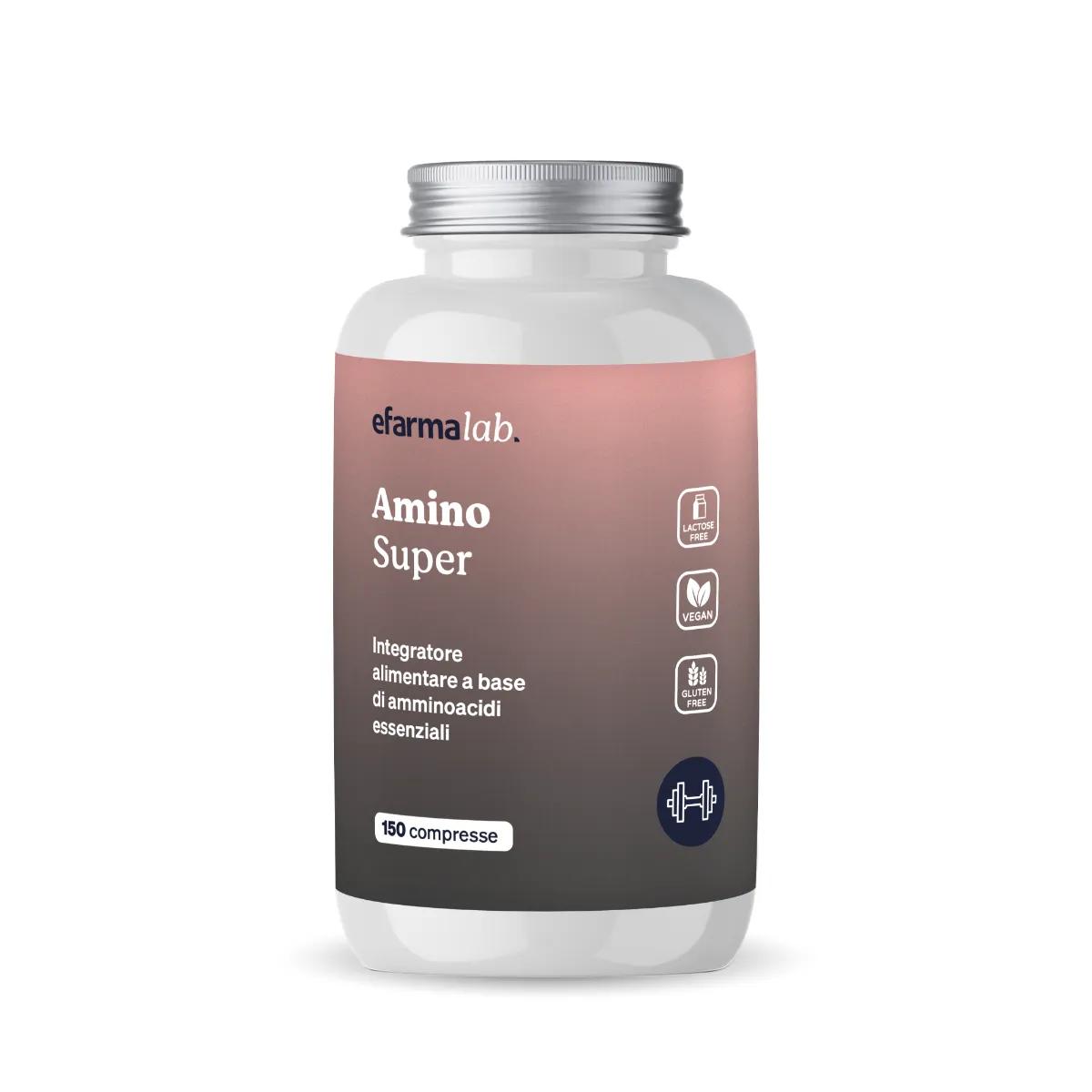 eFarmaLab Amino Super Integratore di Amminoacidi Essenziali 150 Compresse