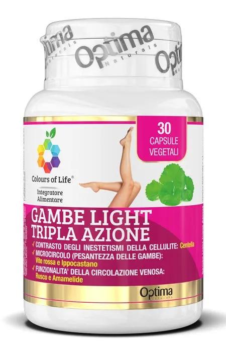 Optima Colours of Life Gambe Light Integratore 30 Capsule