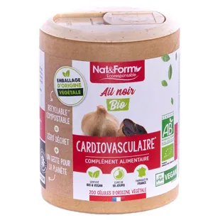 Nat & Form Eco Responsable Aglio Nero Bio Integratore Alimentare 200 capsule