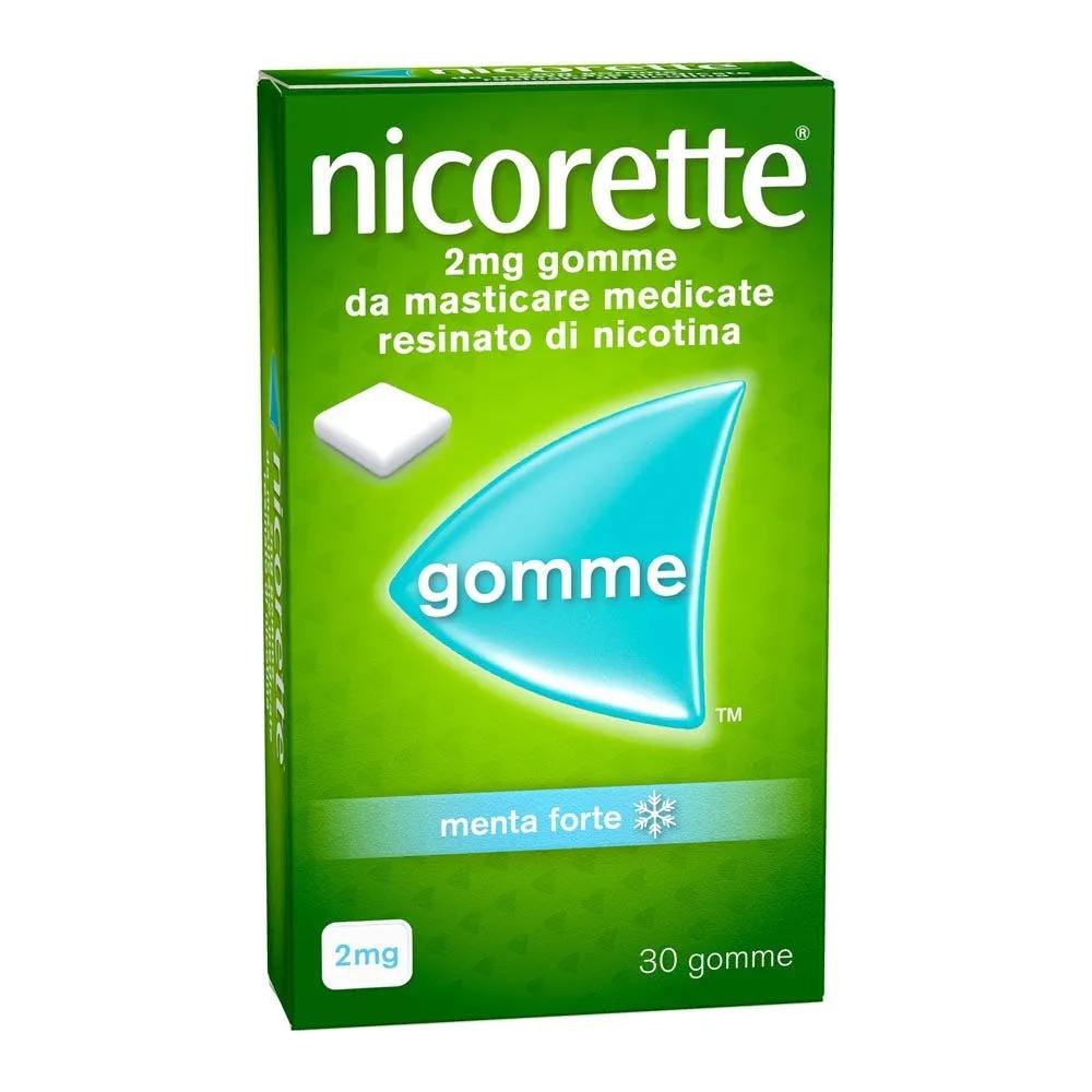 Nicorette Gomme 2 mg Nicotina Menta 30 Gomme Masticabili