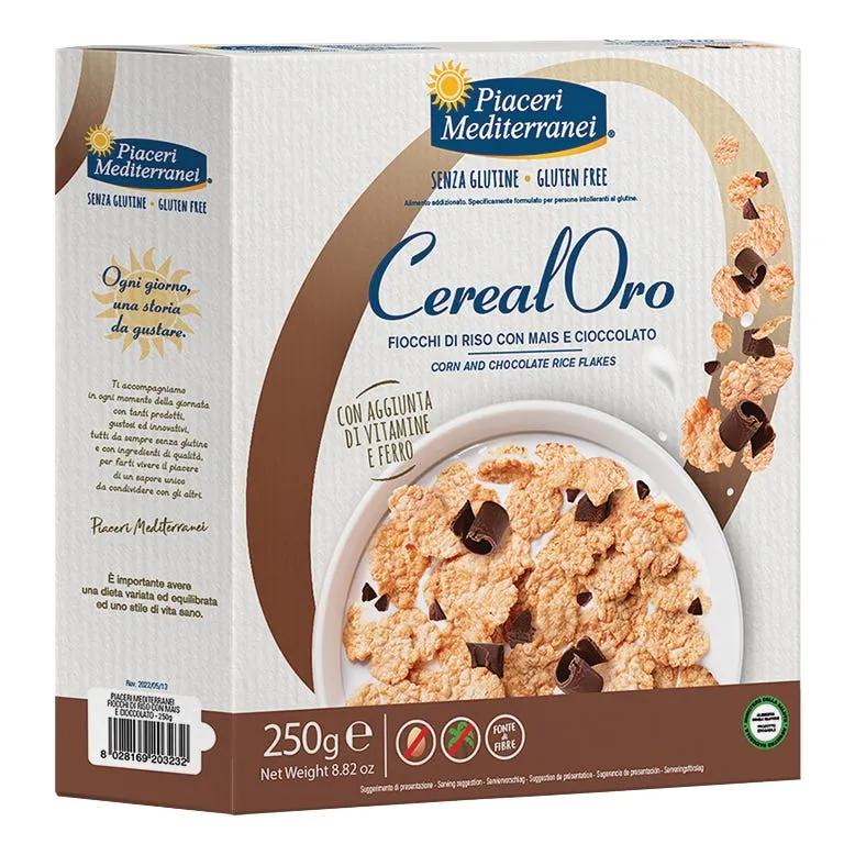 Piaceri Mediterranei CerealOro Fiocchi Di Riso Mais E Cioccolato Senza Glutine 250 g