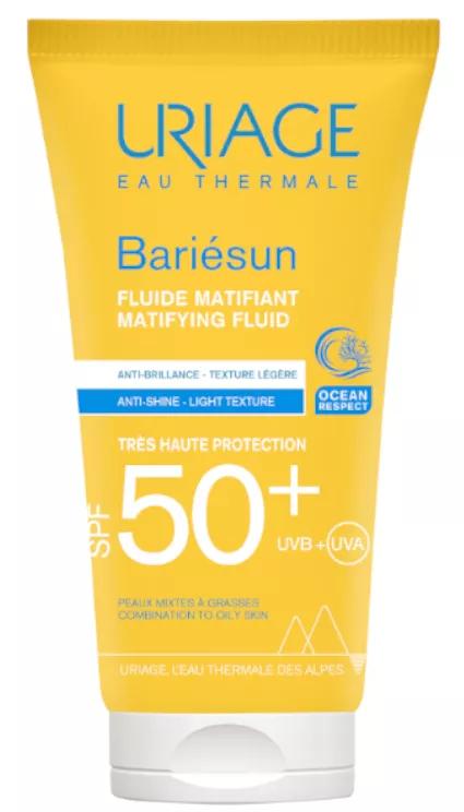 Bariesun Mat Matterende Vloeistof SPF50 + Uriage 50ml