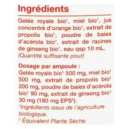 Nat & Form Ampoules Forcenergie Bio 20 unités