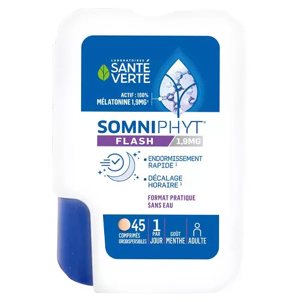 Santé Verte Somniphyt Flash 1,9mg Mélatonine 45 comprimés