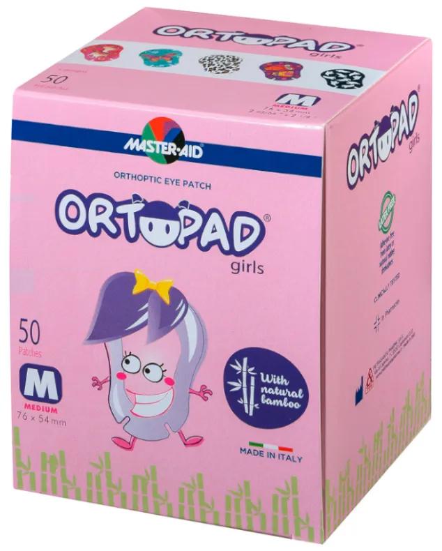 Master Aid Ortopad Augenklappe Mädchen Medium 50 Einheiten