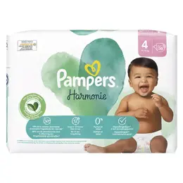 Pampers Harmonie Couches Taille 4 36 Couches 9kg - 14kg Protection Douce Pour La Peau