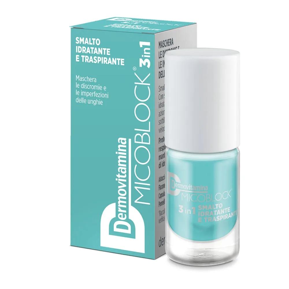 Dermovitamina Micoblock 3in1 Smalto Idratante E Traspirante Turchese 5 ml