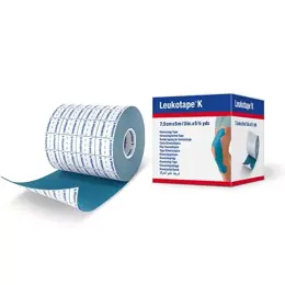 Leukotape K Bande Adhésive Elastique Bleu 7.5cm x 5m