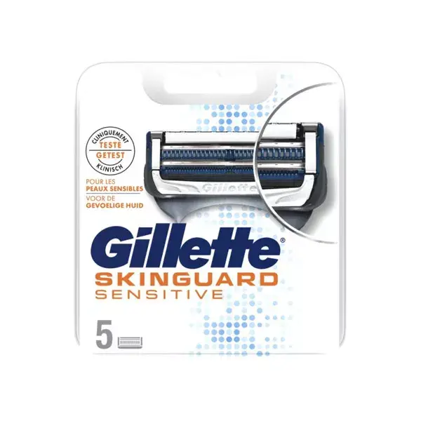 Gilette Skinguard Sensitive Recargas 5 Hojas