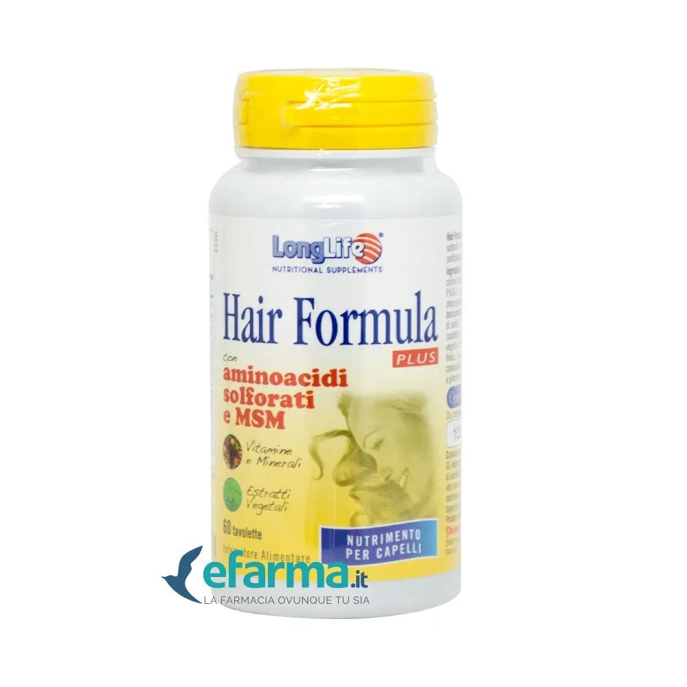 Longlife Hair Formula Plus Integratore per Capelli 60 Tavolette