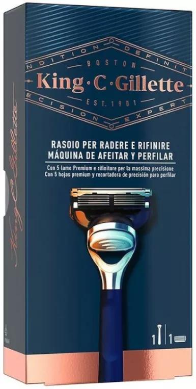 Gillette King C. Machine à Raser et Profiler + 1 Recharge