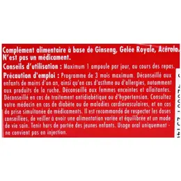 Superdiet Ginseng Bio Gelée Royale & Acérola 20 ampoules