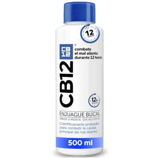 CB12 Colutório Menta Mau Hálito Sabor Menta 500 ml