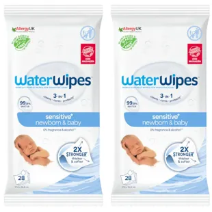 Waterwipes Baby Wipes 2x28 units