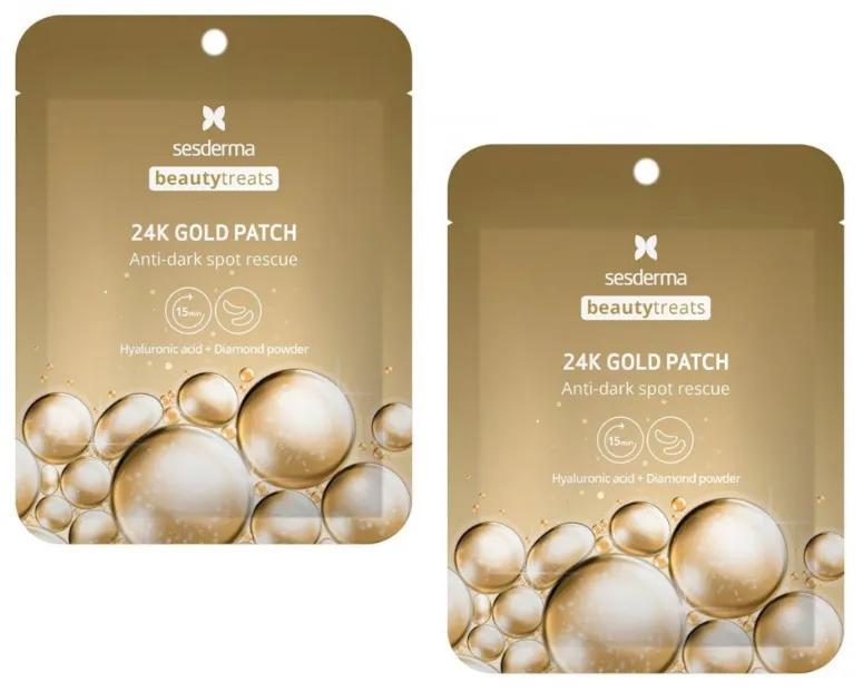 Sesderma Beauty Treats Augenklappen gegen Augenringe, 24 Karat Gold, 2 Paar
