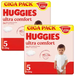 Huggies Ultra Comfort Disney Diapers Size 5 (11-25 Kg) 2x126 Units